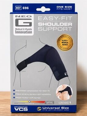 Neo G Easy-Fit Shoulder Support Brace Universal Size Rotator Cuff NIB